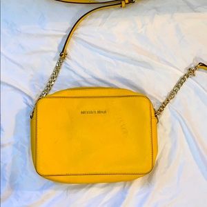 Yellow Michael Kors crossbody